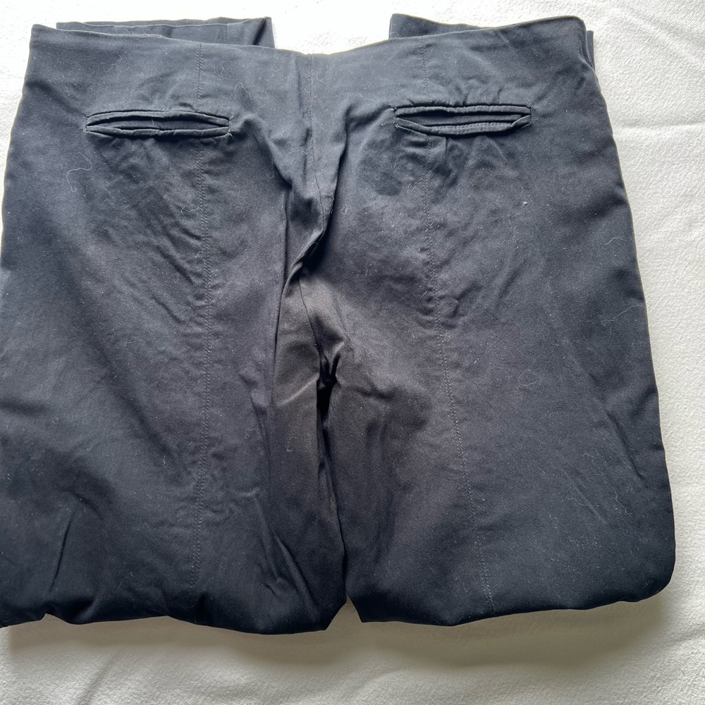 Alfani  Dark Chinos ALTANI Black slacks 14 petite - Picture 5 of 10
